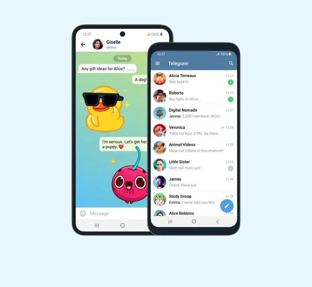 Telegram 官方安卓界面